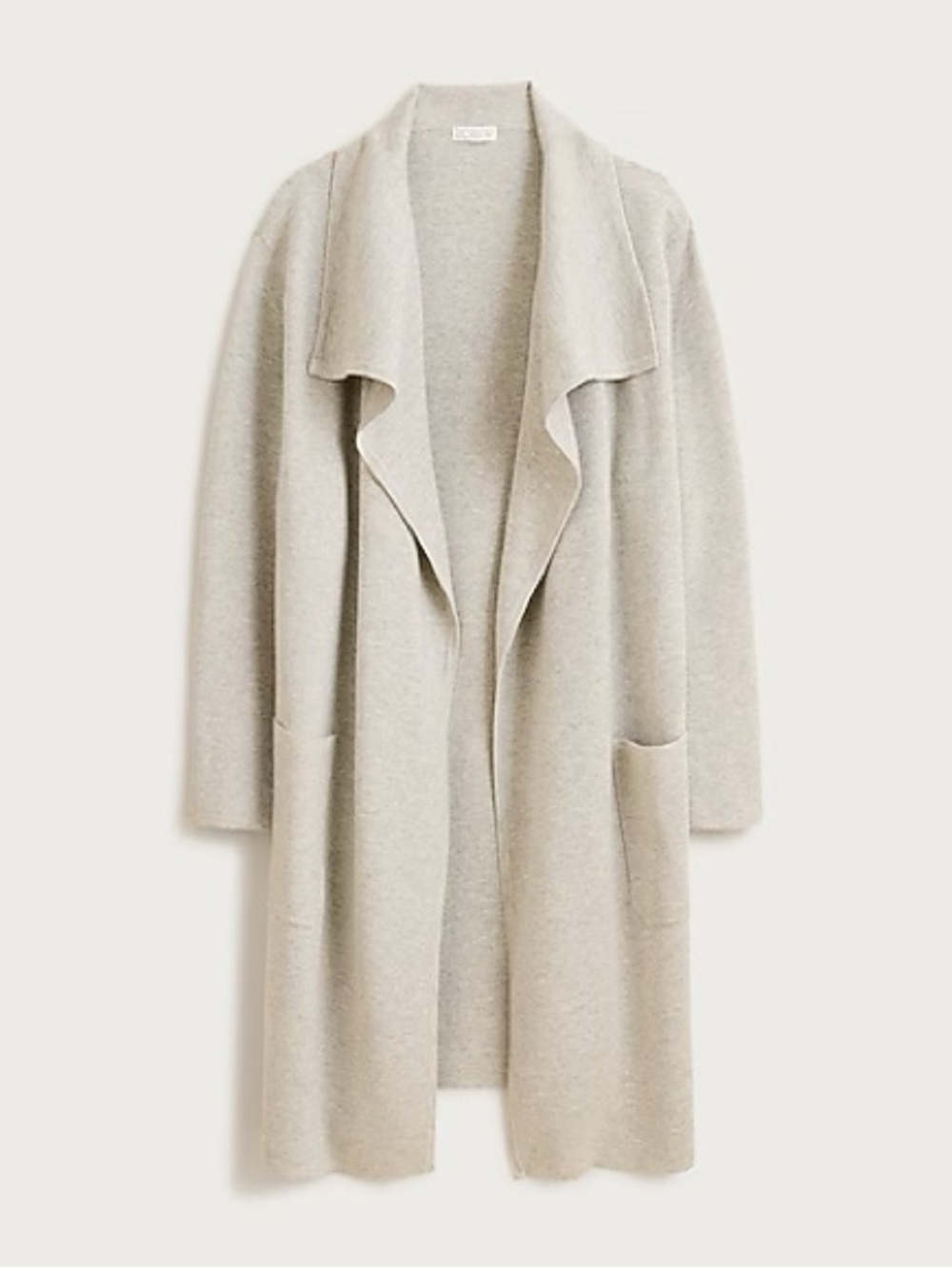 J. Crew Shawl-collar sweater blazer Light Gray